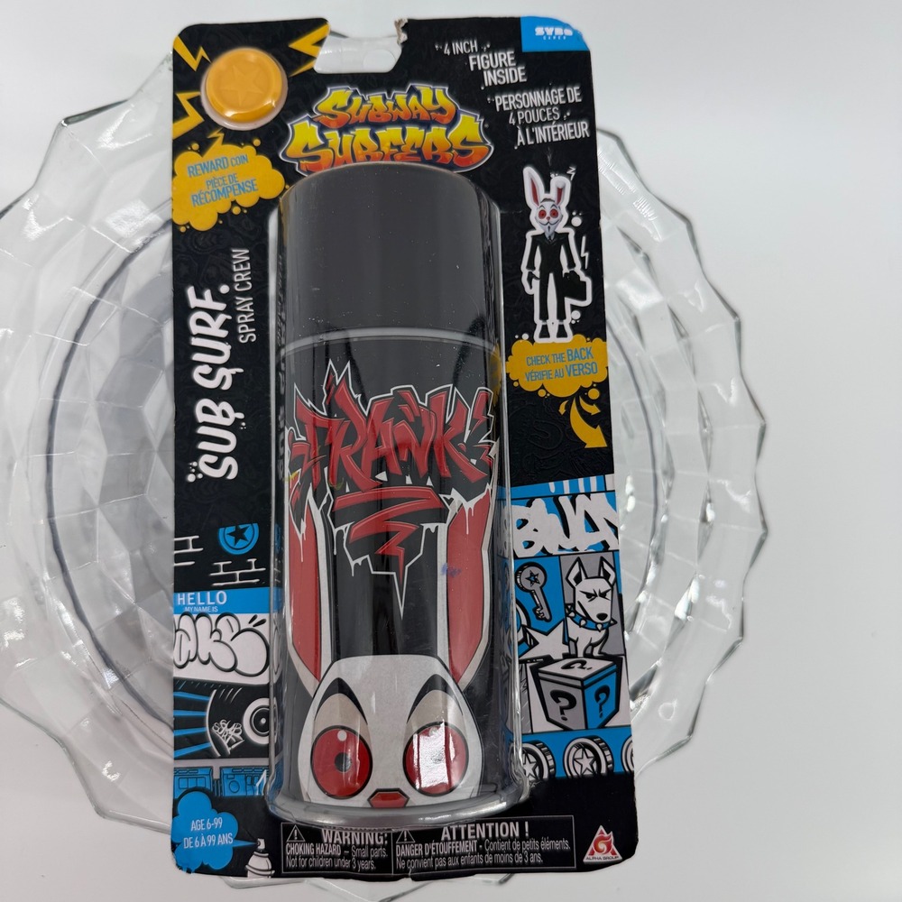 Subway Surfers Spray Crew Frank 4 Inch Figure Reward Coin‎ Collectible Toy